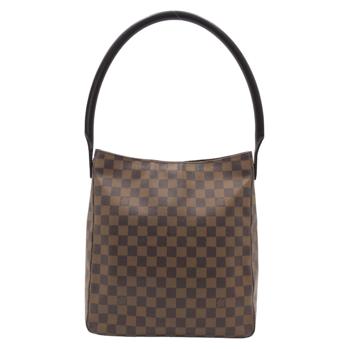 11013
LOUIS VUITTON ルイヴィトン ダミエ ルーピングGM ブラウン PVC N51144 ショルダーバッグ ハンドバッグ  レディース