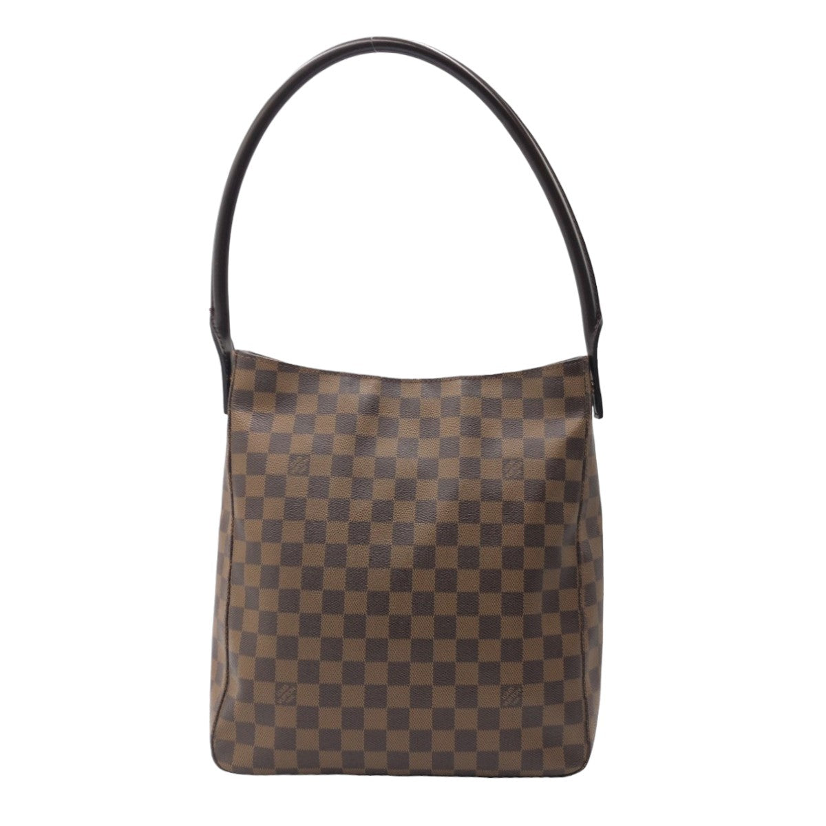 11013
LOUIS VUITTON ルイヴィトン ダミエ ルーピングGM ブラウン PVC N51144 ショルダーバッグ ハンドバッグ  レディース