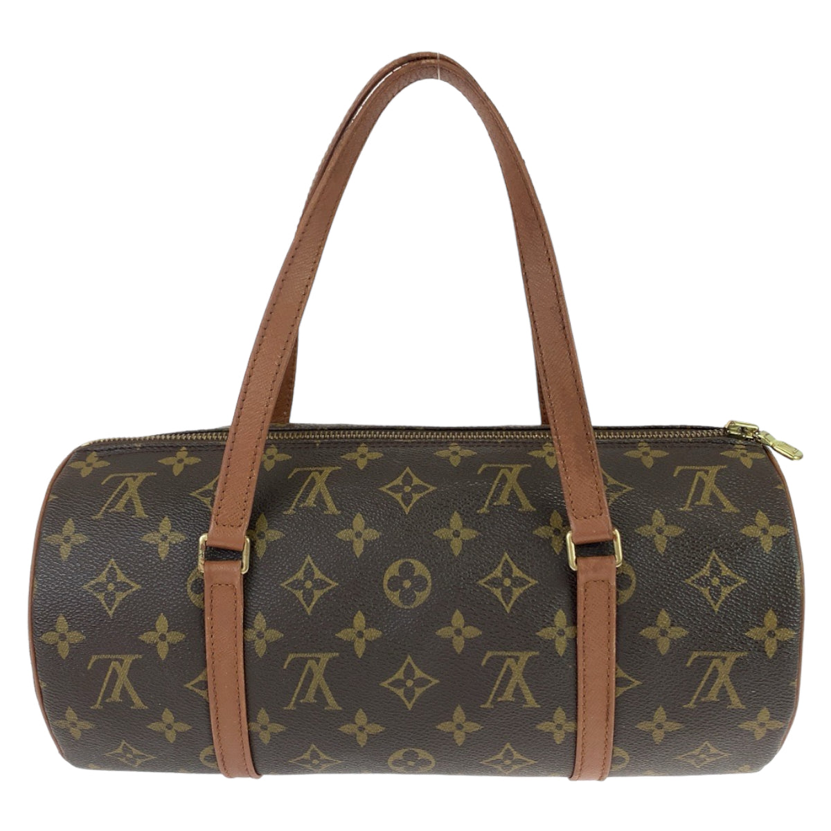 11014
LOUIS VUITTON ルイヴィトン モノグラム パピヨン30 ブラウン ゴールド金具 PVC M51385 ハンドバッグ ショルダーバッグ  レディース