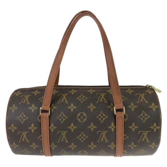 11014
LOUIS VUITTON ルイヴィトン モノグラム パピヨン30 ブラウン ゴールド金具 PVC M51385 ハンドバッグ ショルダーバッグ  レディース