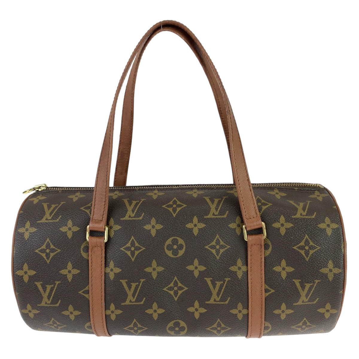 11014
LOUIS VUITTON ルイヴィトン モノグラム パピヨン30 ブラウン ゴールド金具 PVC M51385 ハンドバッグ ショルダーバッグ  レディース