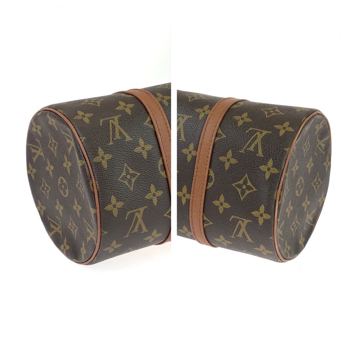 11014
LOUIS VUITTON ルイヴィトン モノグラム パピヨン30 ブラウン ゴールド金具 PVC M51385 ハンドバッグ ショルダーバッグ  レディース