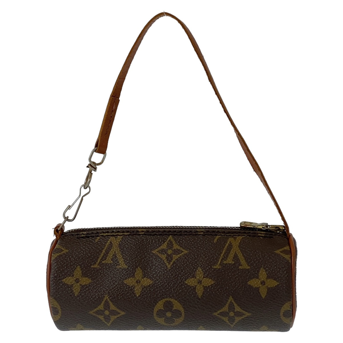 LOUIS VUITTON ルイヴィトン モノグラム パピヨン 子供のみ ブラウン ゴールド金具 PVC ハンドバッグ ミニバッグ ポーチ  レディース