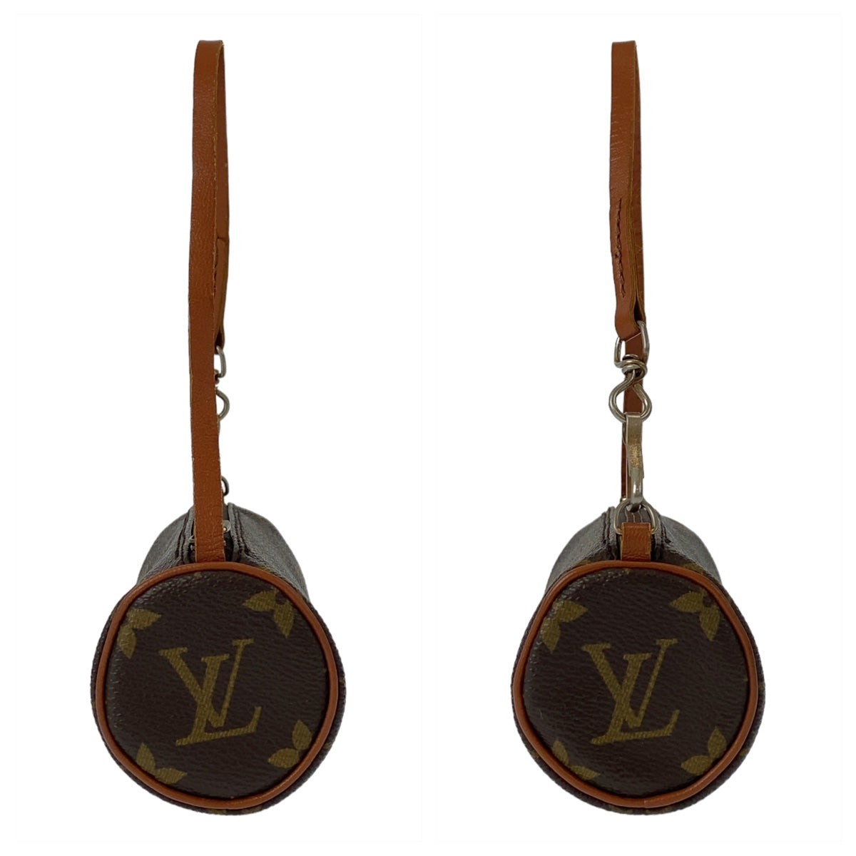 LOUIS VUITTON ルイヴィトン モノグラム パピヨン 子供のみ ブラウン ゴールド金具 PVC ハンドバッグ ミニバッグ ポーチ  レディース