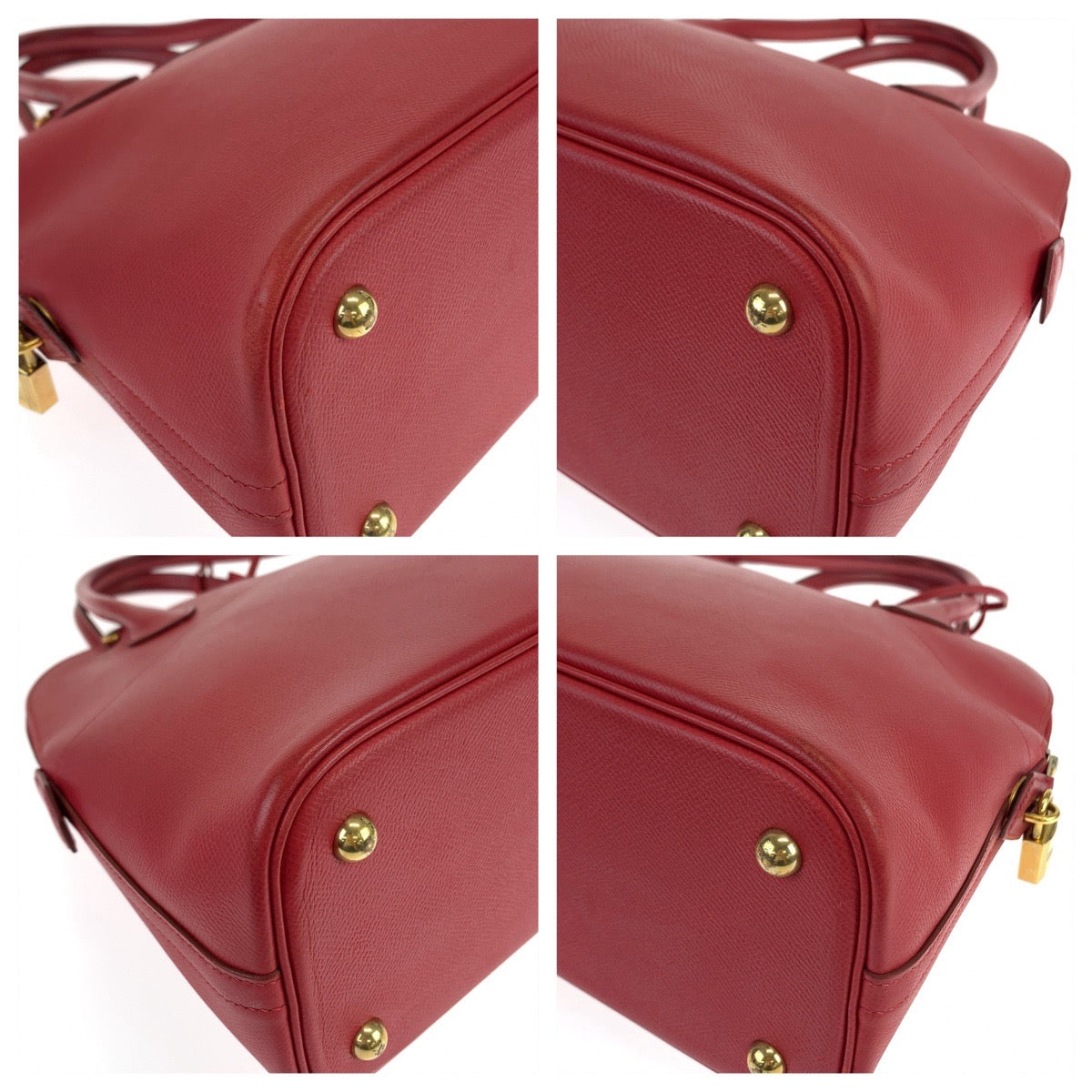 11021
HERMES エルメス ボリード31 ルビー レッド 赤 ゴールド金具 クシュベル ハンドバッグ ショルダーバッグ 2way □D刻印  レディース