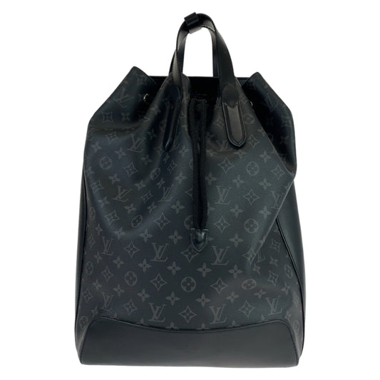 LOUIS VUITTON ルイヴィトン モノグラム エクリプス エクスプローラー ブラック 黒 シルバー金具 PVC / レザー M40527 リュック・デイパック バックパック  メンズ