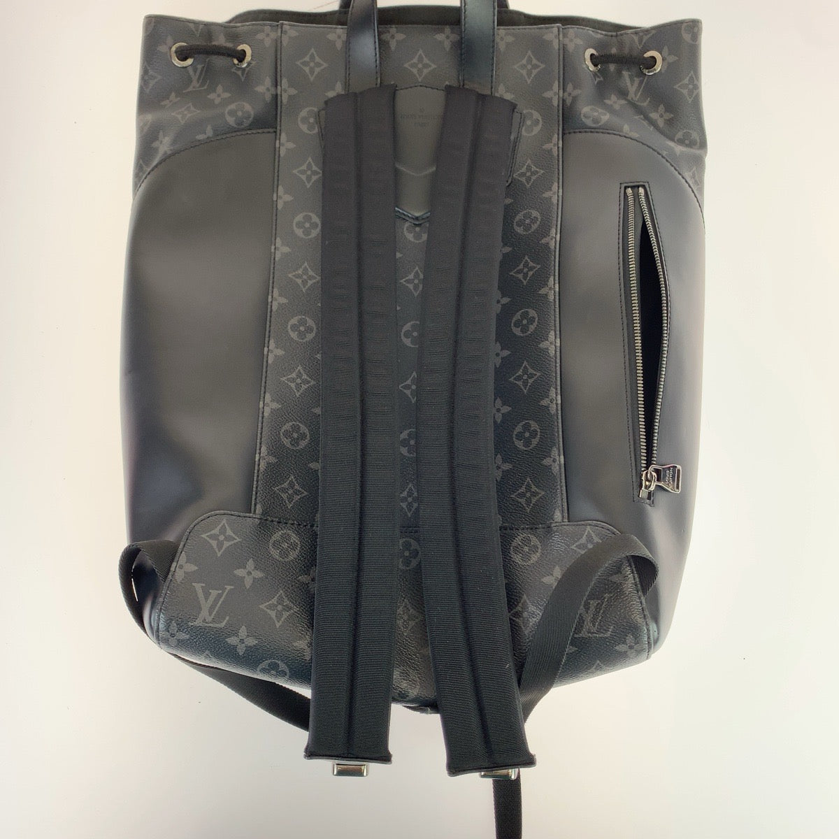 LOUIS VUITTON ルイヴィトン モノグラム エクリプス エクスプローラー ブラック 黒 シルバー金具 PVC / レザー M40527 リュック・デイパック バックパック  メンズ