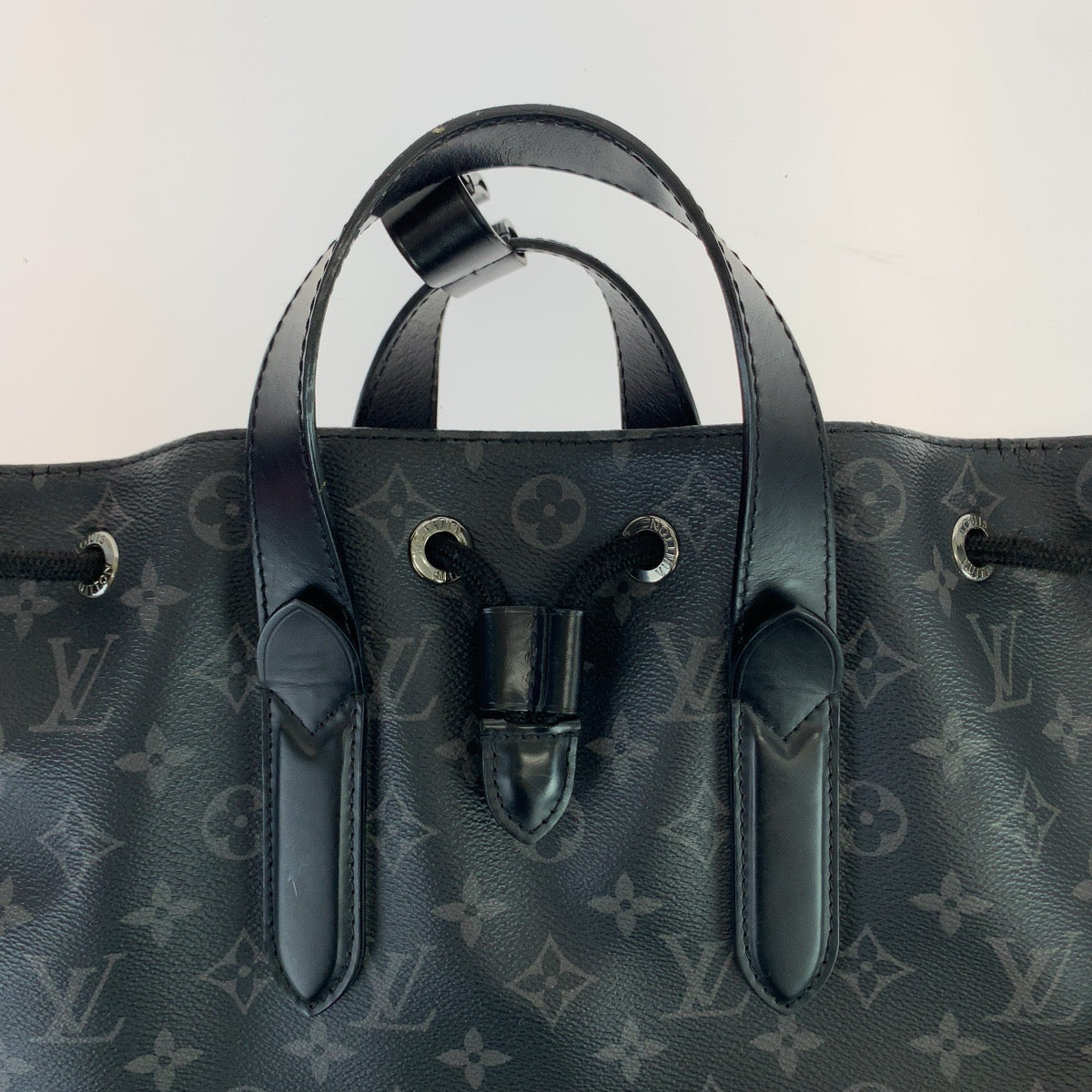 LOUIS VUITTON ルイヴィトン モノグラム エクリプス エクスプローラー ブラック 黒 シルバー金具 PVC / レザー M40527 リュック・デイパック バックパック  メンズ