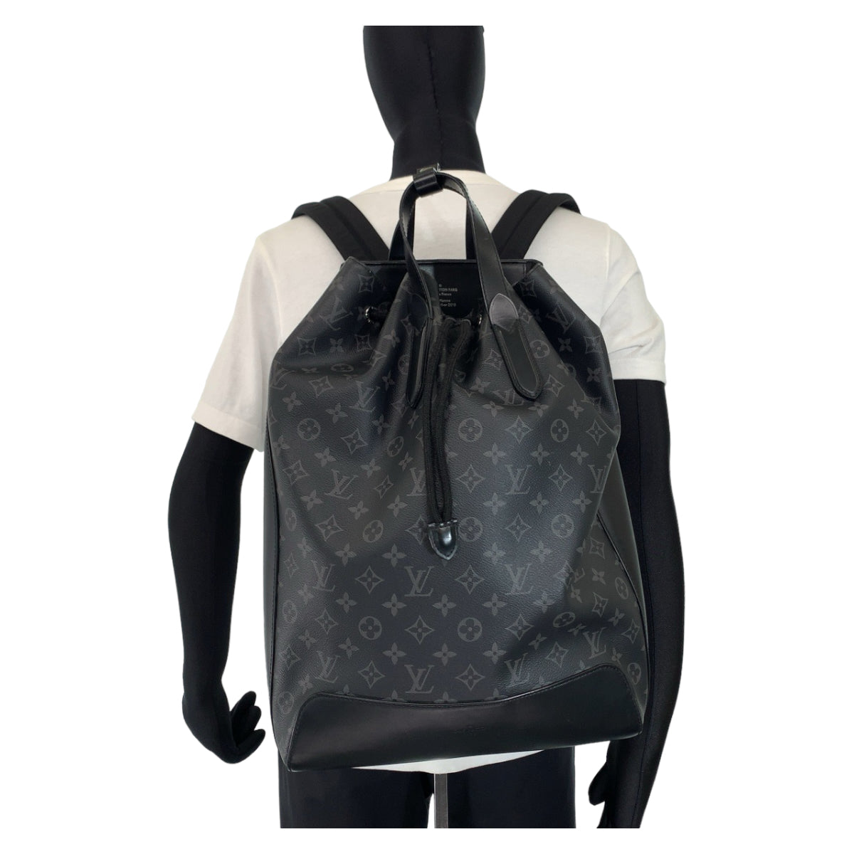 LOUIS VUITTON ルイヴィトン モノグラム エクリプス エクスプローラー ブラック 黒 シルバー金具 PVC / レザー M40527 リュック・デイパック バックパック  メンズ