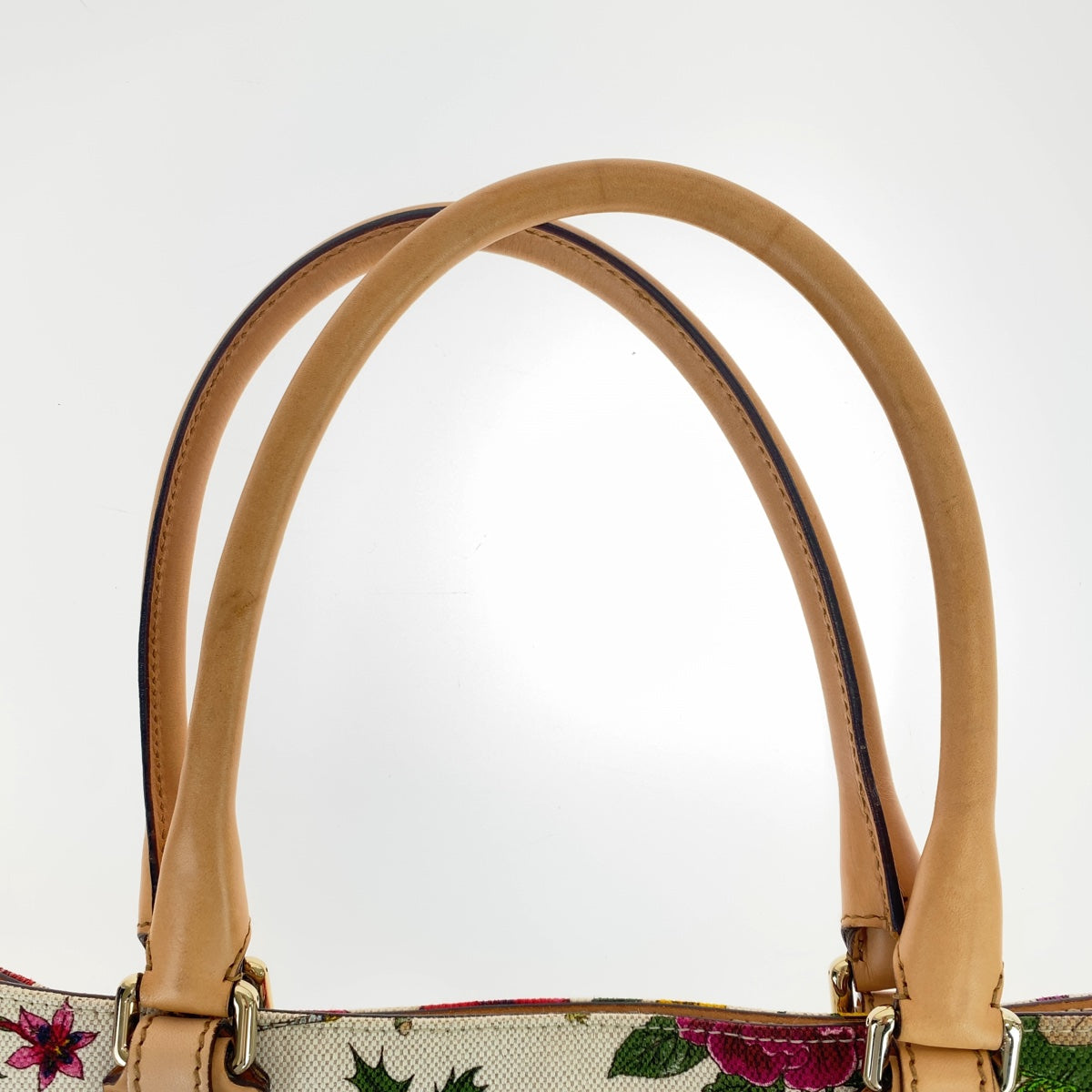 11024
GUCCI グッチ ホースビット フローラ ホワイト 白 ベージュ マルチカラー キャンバス / レザー 137385 ショルダーバッグ トートバッグ  レディース