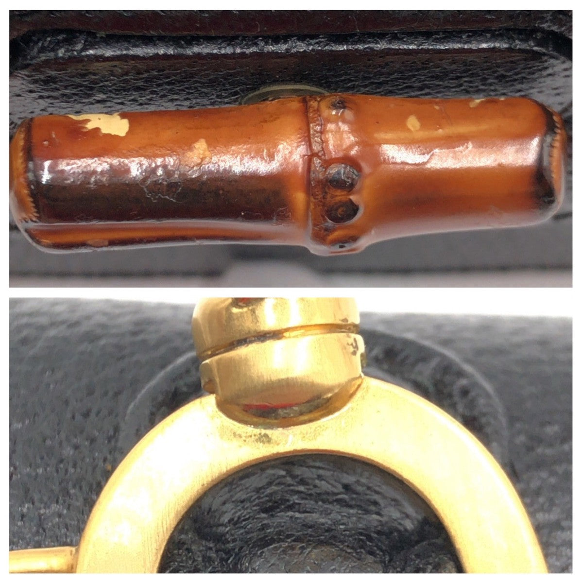 11030
GUCCI グッチ トップハンドル バンブー ブラック レザー 001 2013 0188 ハンドバッグ  レディース