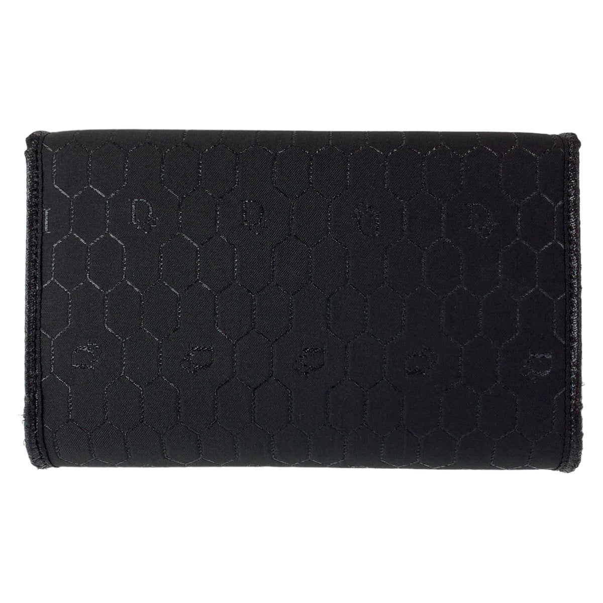 11031
Dior ディオール ヴィンテージ ハニカム柄 ブラック ゴールド金具 キャンバス ショルダーバッグ アクセサリーポーチ ポシェット  レディース