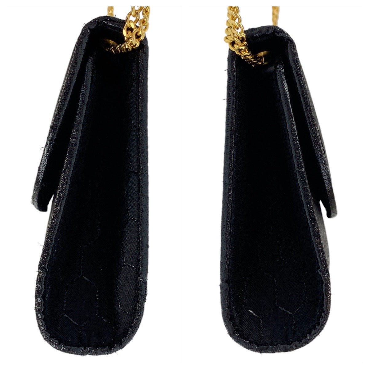 11031
Dior ディオール ヴィンテージ ハニカム柄 ブラック ゴールド金具 キャンバス ショルダーバッグ アクセサリーポーチ ポシェット  レディース