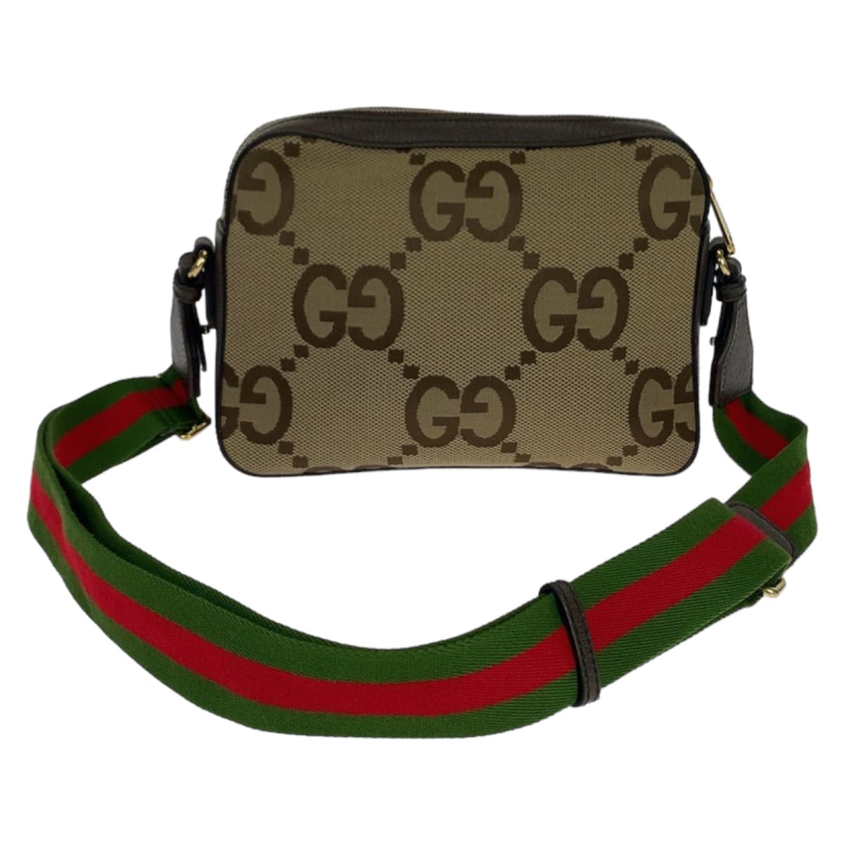 GUCCI グッチ シェリーライン ジャンボGG 男女兼用 ベージュ マルチカラー ゴールド金具 GGキャンバス / レザー 斜め掛け ショルダーバッグ メッセンジャーバッグ  メンズ