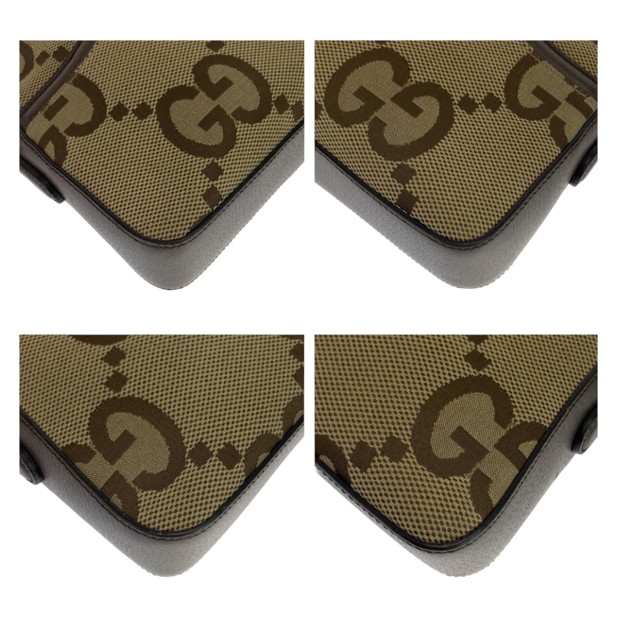 GUCCI グッチ シェリーライン ジャンボGG 男女兼用 ベージュ マルチカラー ゴールド金具 GGキャンバス / レザー 斜め掛け ショルダーバッグ メッセンジャーバッグ  メンズ