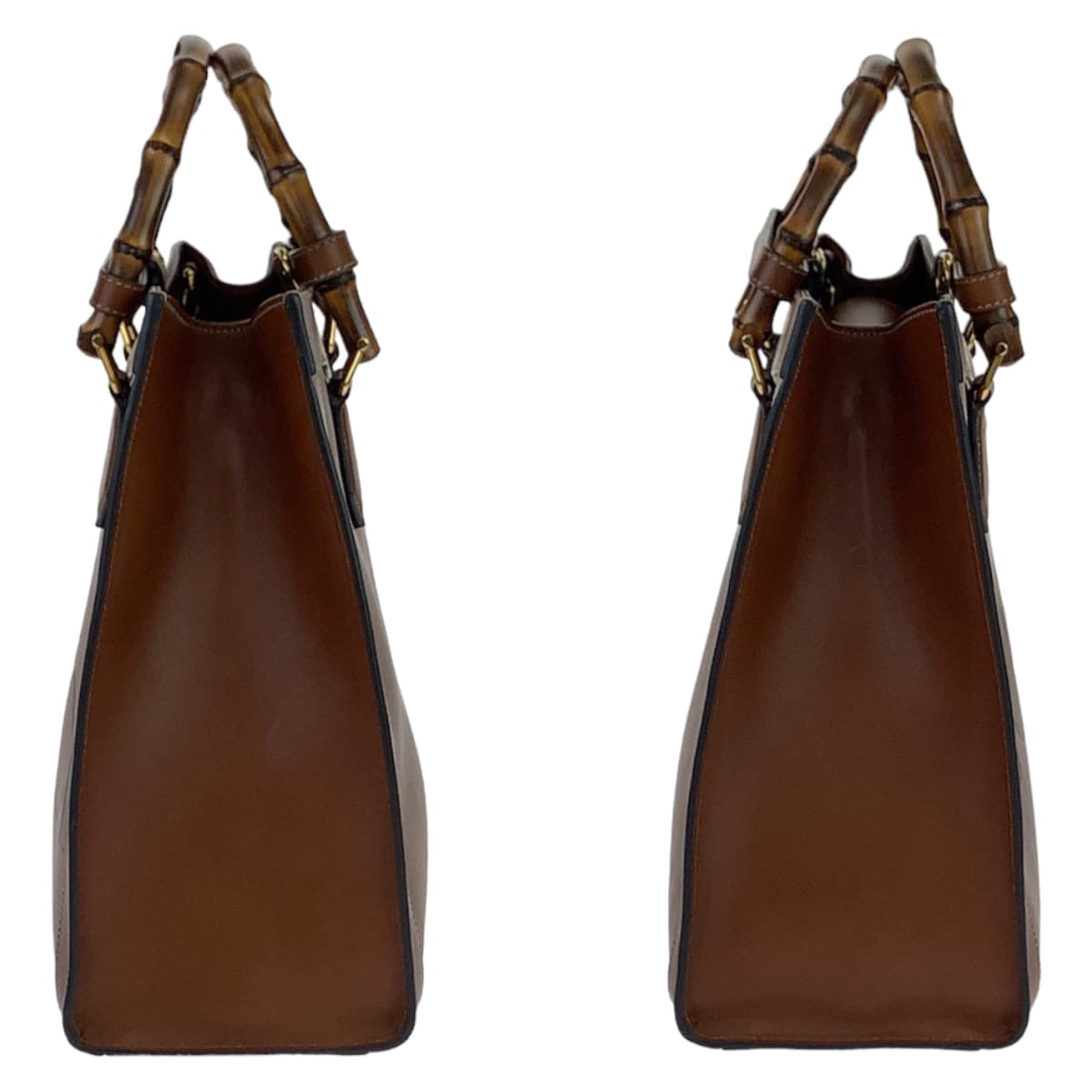 GUCCI グッチ バンブー ダイアナ ミディアム ブラウン 茶 ゴールド金具 レザー 2WAY ハンドバッグ 斜め掛け ショルダーバッグ  トートバッグ  レディース
