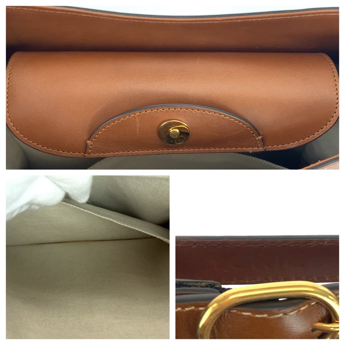 GUCCI グッチ バンブー ダイアナ ミディアム ブラウン 茶 ゴールド金具 レザー 2WAY ハンドバッグ 斜め掛け ショルダーバッグ  トートバッグ  レディース