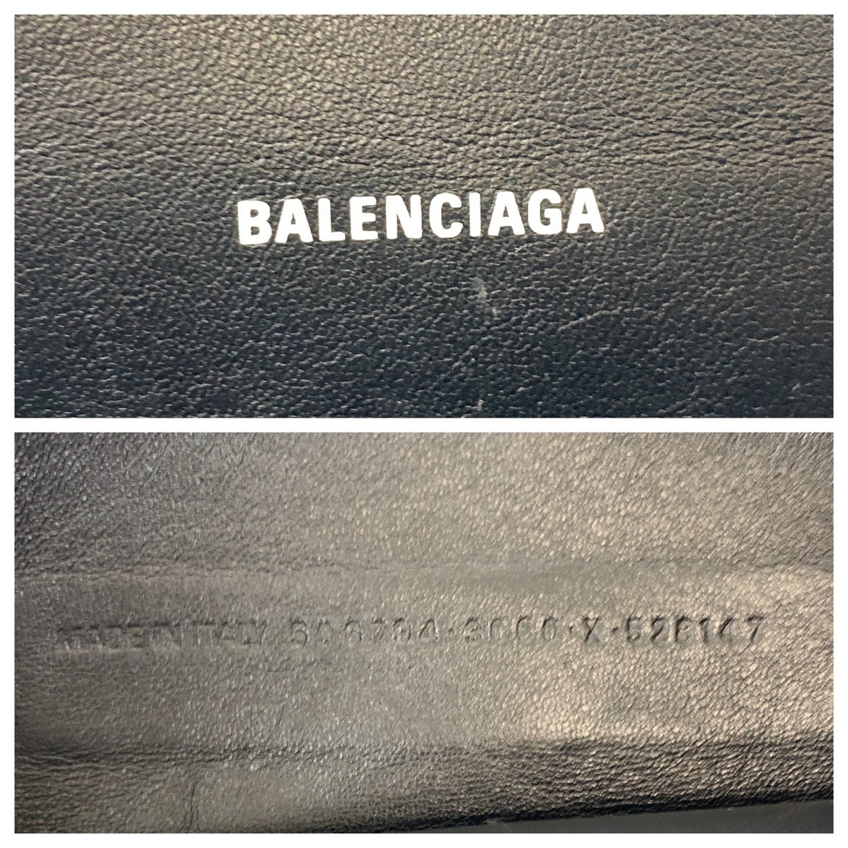 11035
BALENCIAGA バレンシアガ マガジンプリント ブラック 黒 グリーン シルバー金具 レザー クラッチバッグ セカンドバッグ  メンズ A32