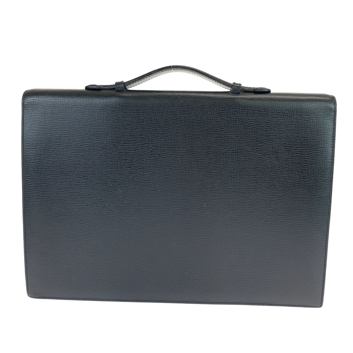 LOEWE ロエベ ヴィンテージ アナグラム ブラック 黒 ゴールド金具 レザー ビジネスバッグ ブリーフケース A4対応  メンズ