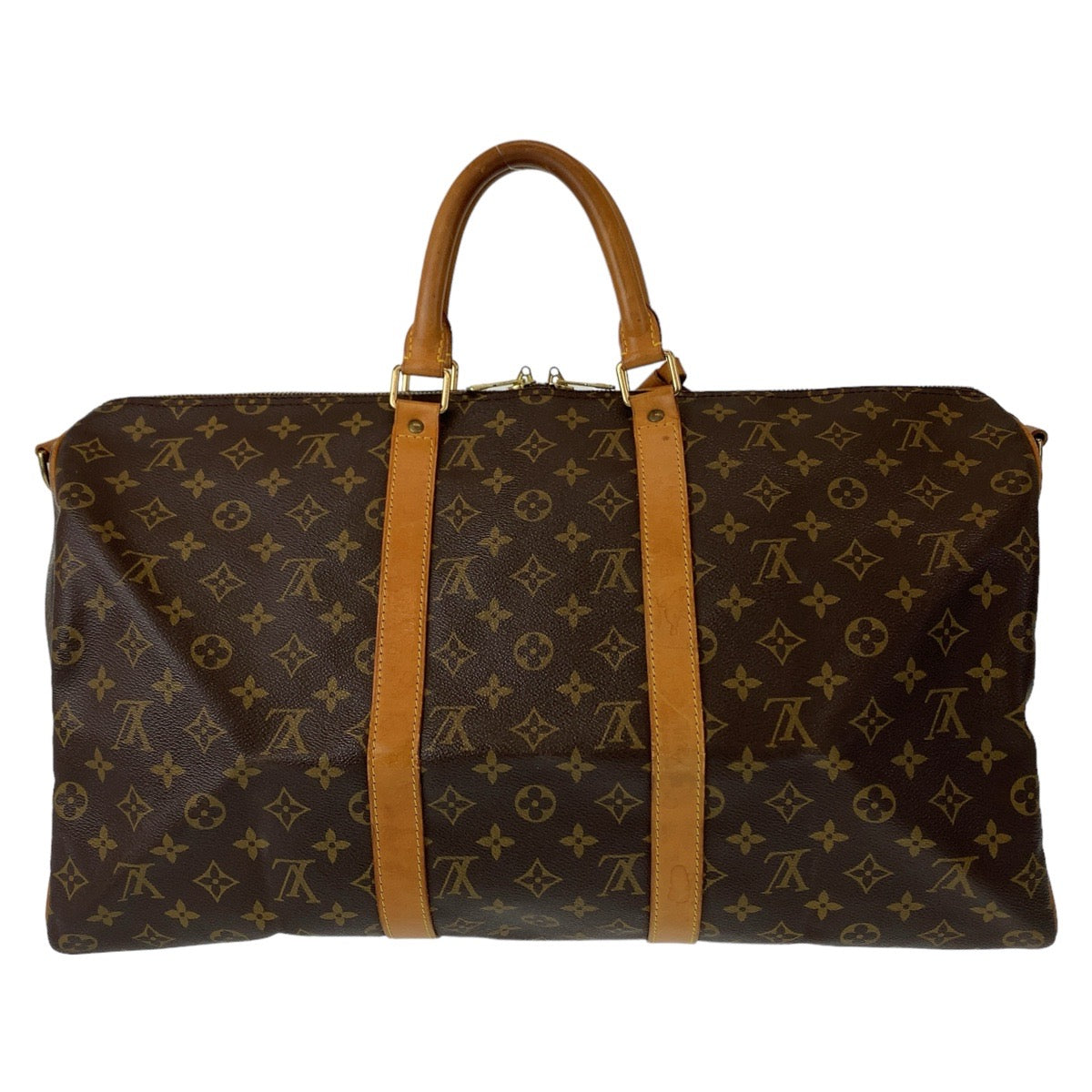 LOUIS VUITTON ルイヴィトン モノグラム キーポル50 バンドリエール ブラウン 茶 ゴールド金具 PVC  M41416 ボストンバッグ ショルダーバッグ  レディース