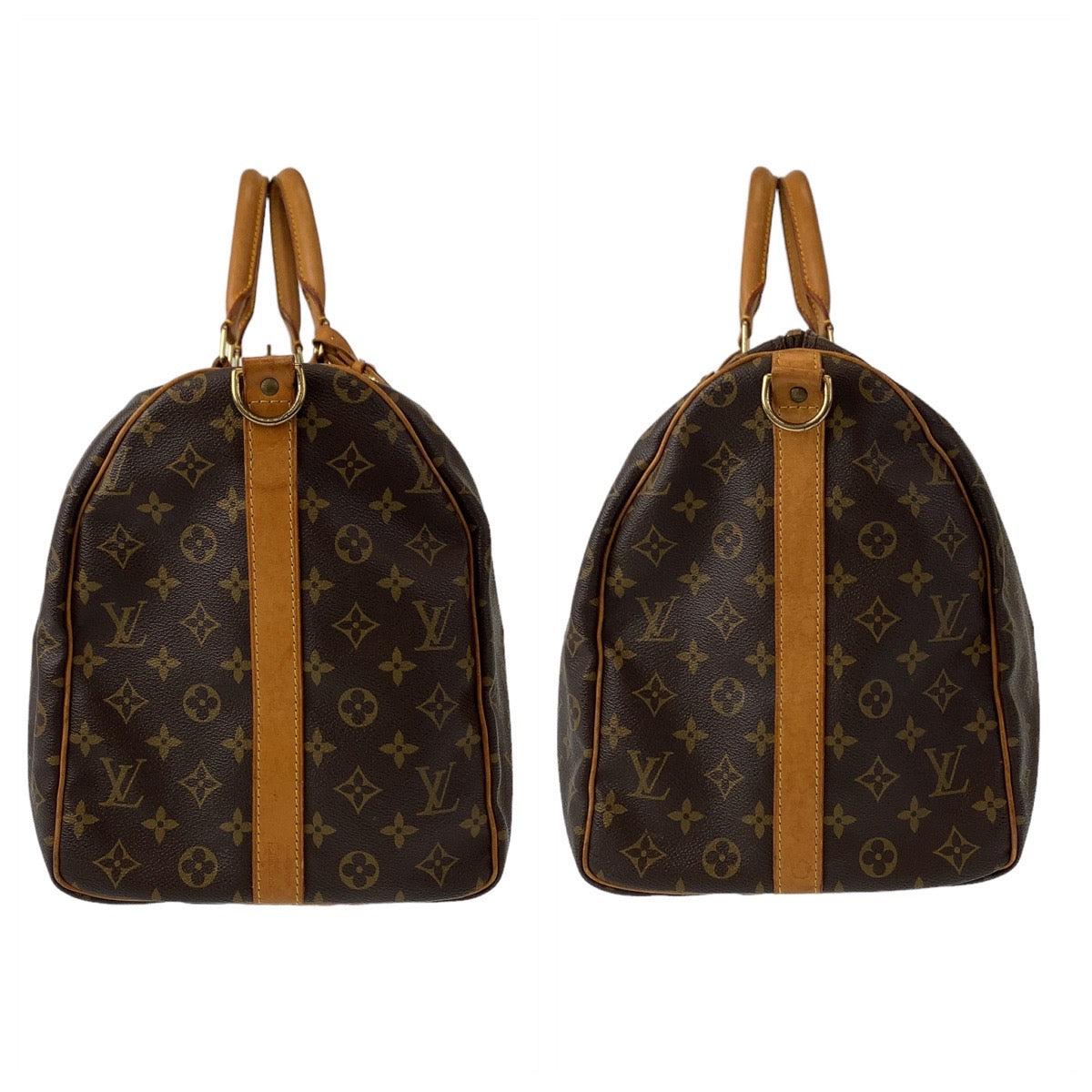 LOUIS VUITTON ルイヴィトン モノグラム キーポル50 バンドリエール ブラウン 茶 ゴールド金具 PVC  M41416 ボストンバッグ ショルダーバッグ  レディース