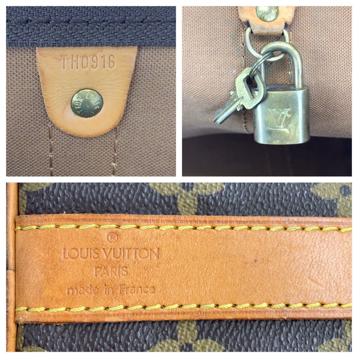 LOUIS VUITTON ルイヴィトン モノグラム キーポル50 バンドリエール ブラウン 茶 ゴールド金具 PVC  M41416 ボストンバッグ ショルダーバッグ  レディース