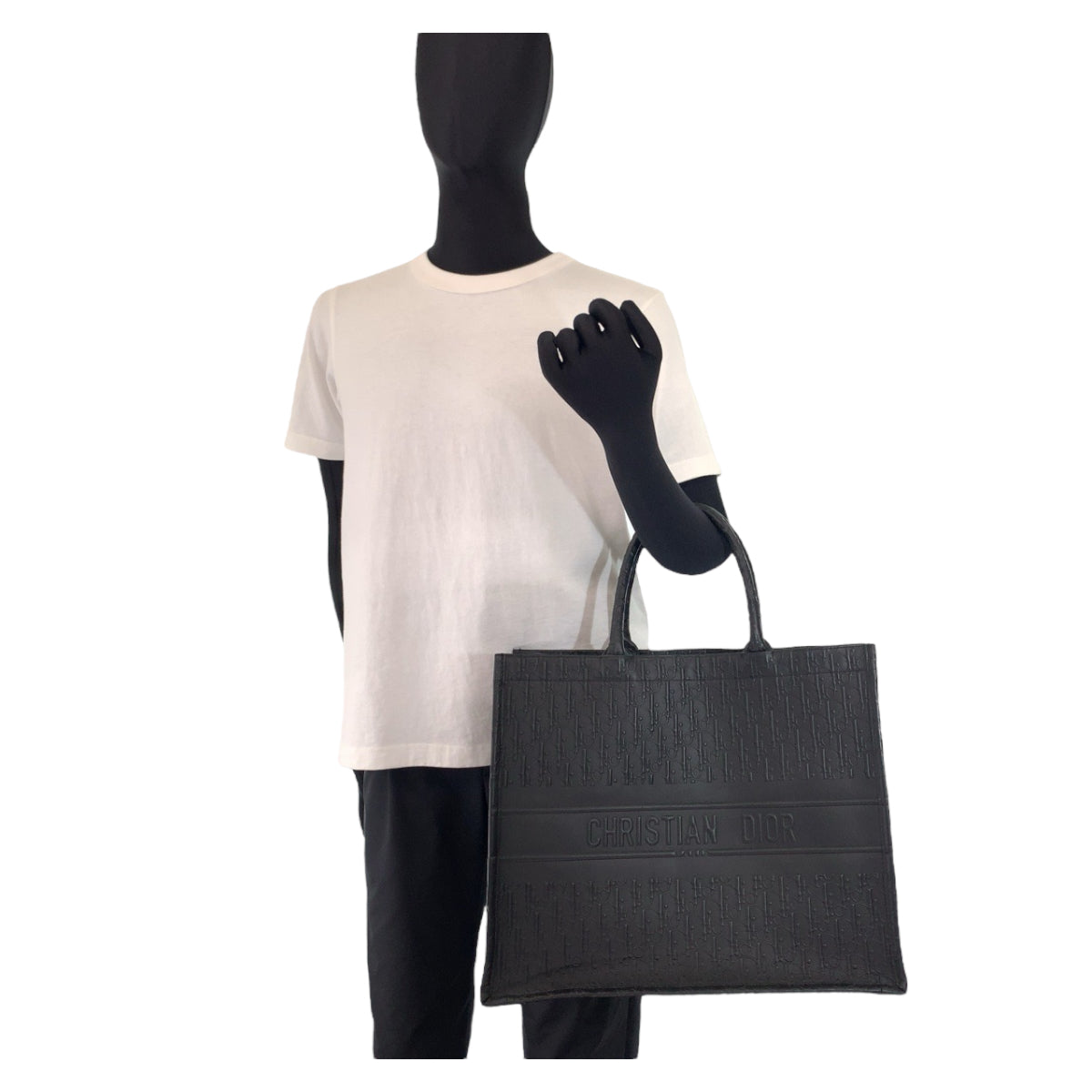 11055
Dior ディオール トロッター ブックトート ラージ ブラック 黒 / カーフスキン トートバッグ ハンドバッグ  メンズ