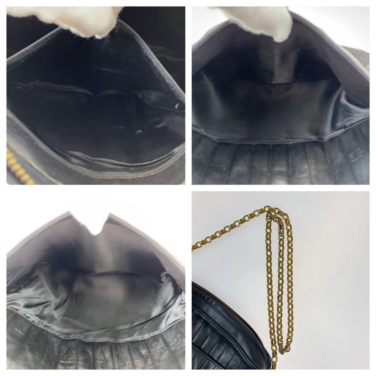 11067
CHANEL シャネル マドモアゼル ココマーク フリンジ ブラック 黒 ゴールド金具 ラムスキン 斜め掛け チェーンショルダーバッグ  レディース