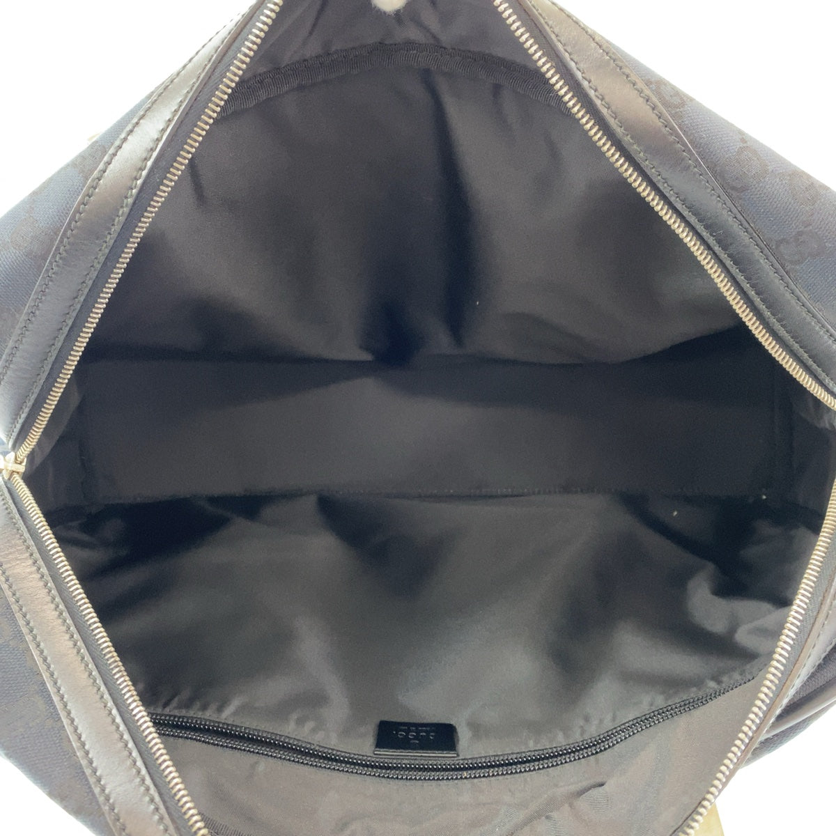 11073
GUCCI グッチ ブラック 黒 シルバー金具 GGキャンバス / レザー 012 0398 ボストンバッグ ショルダーバッグ  メンズ