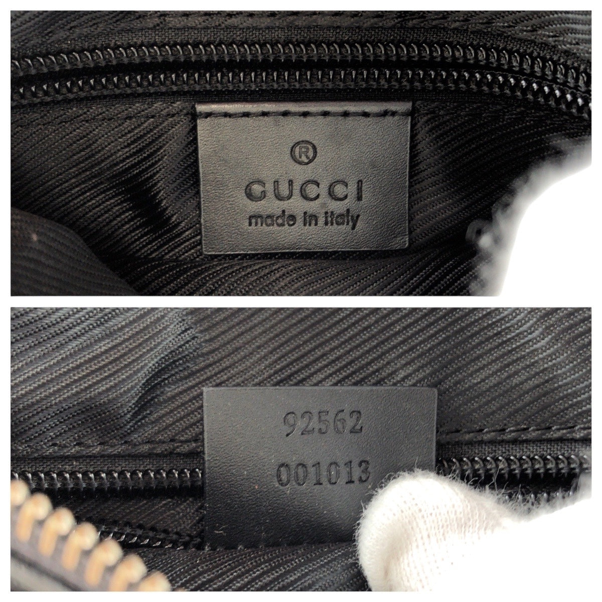 GUCCI グッチ ブラック 黒 シルバー金具 GGキャンバス / レザー 92562 ショルダーバッグ ポシェット  メンズ