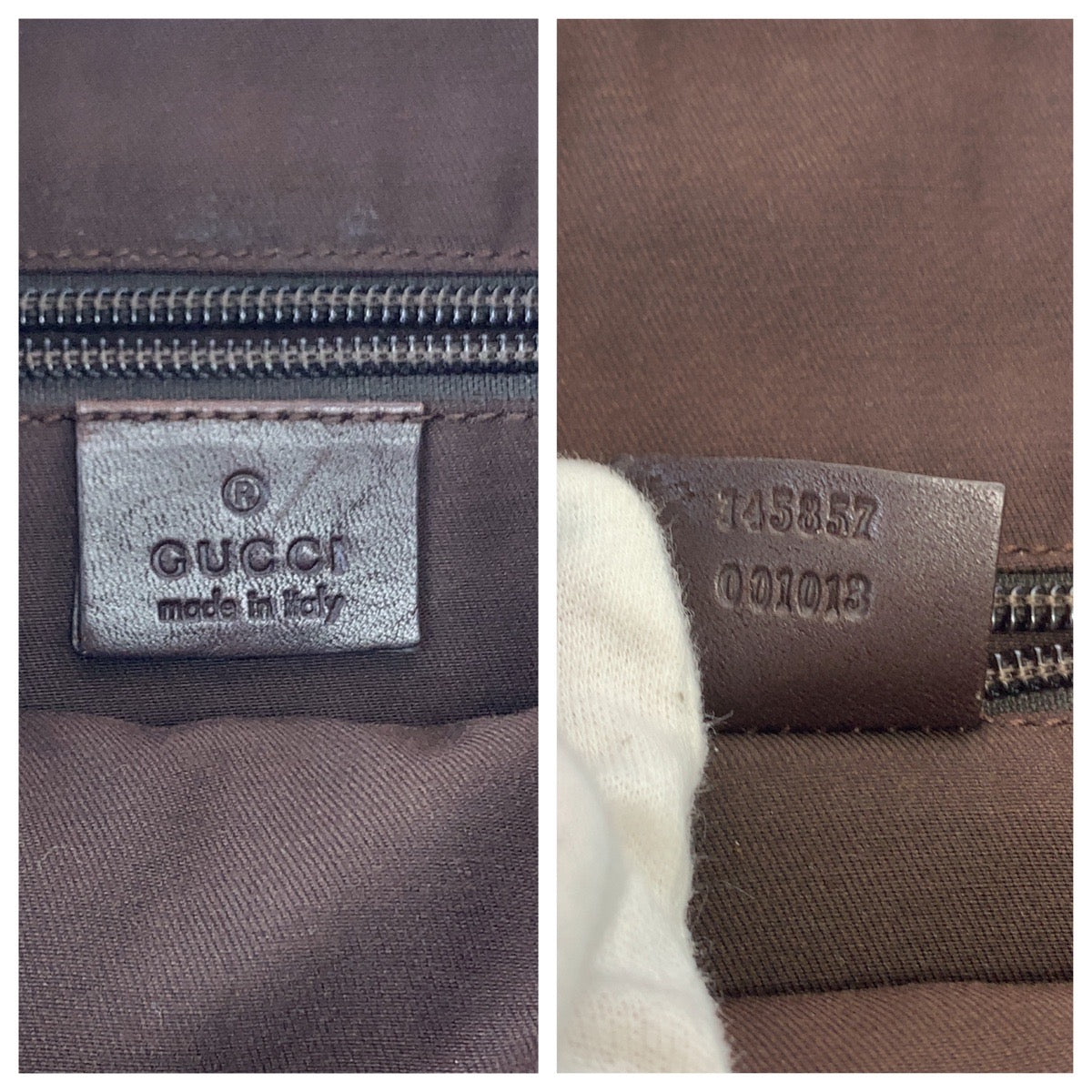 11076
GUCCI グッチ 男女兼用 ブラウン シルバー金具 GGキャンバス / レザー 145857 斜め掛け ショルダーバッグ メッセンジャーバッグ  メンズ
