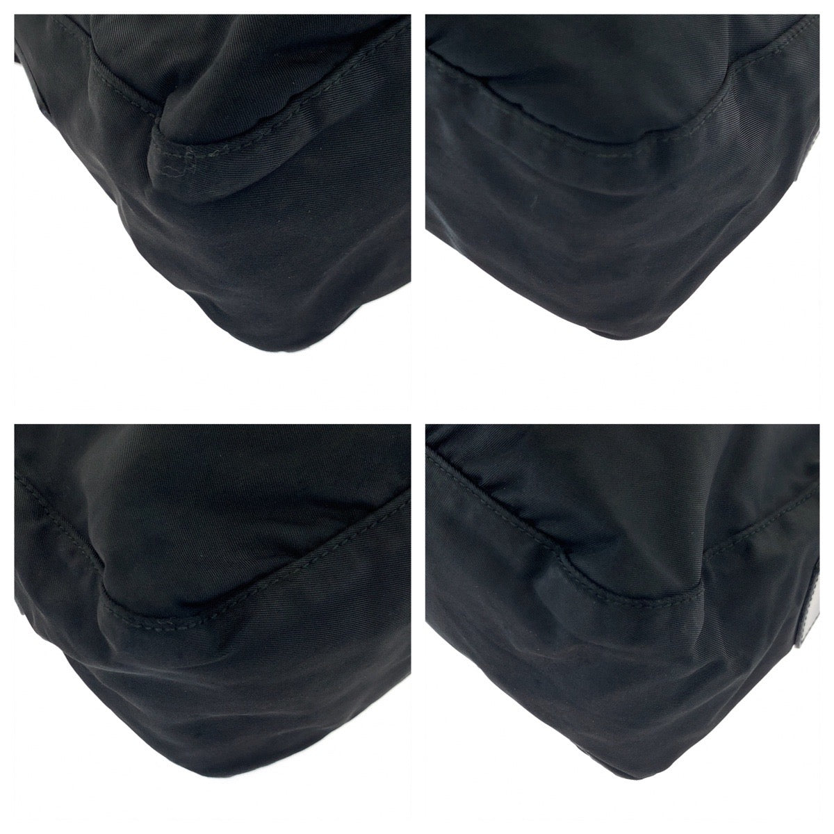 10658
PRADA プラダ テスート 三角ロゴプレート 男女兼用 ブラック 黒 シルバー金具 ナイロン B10140 斜め掛け ショルダーバッグ メッセンジャーバッグ  メンズ