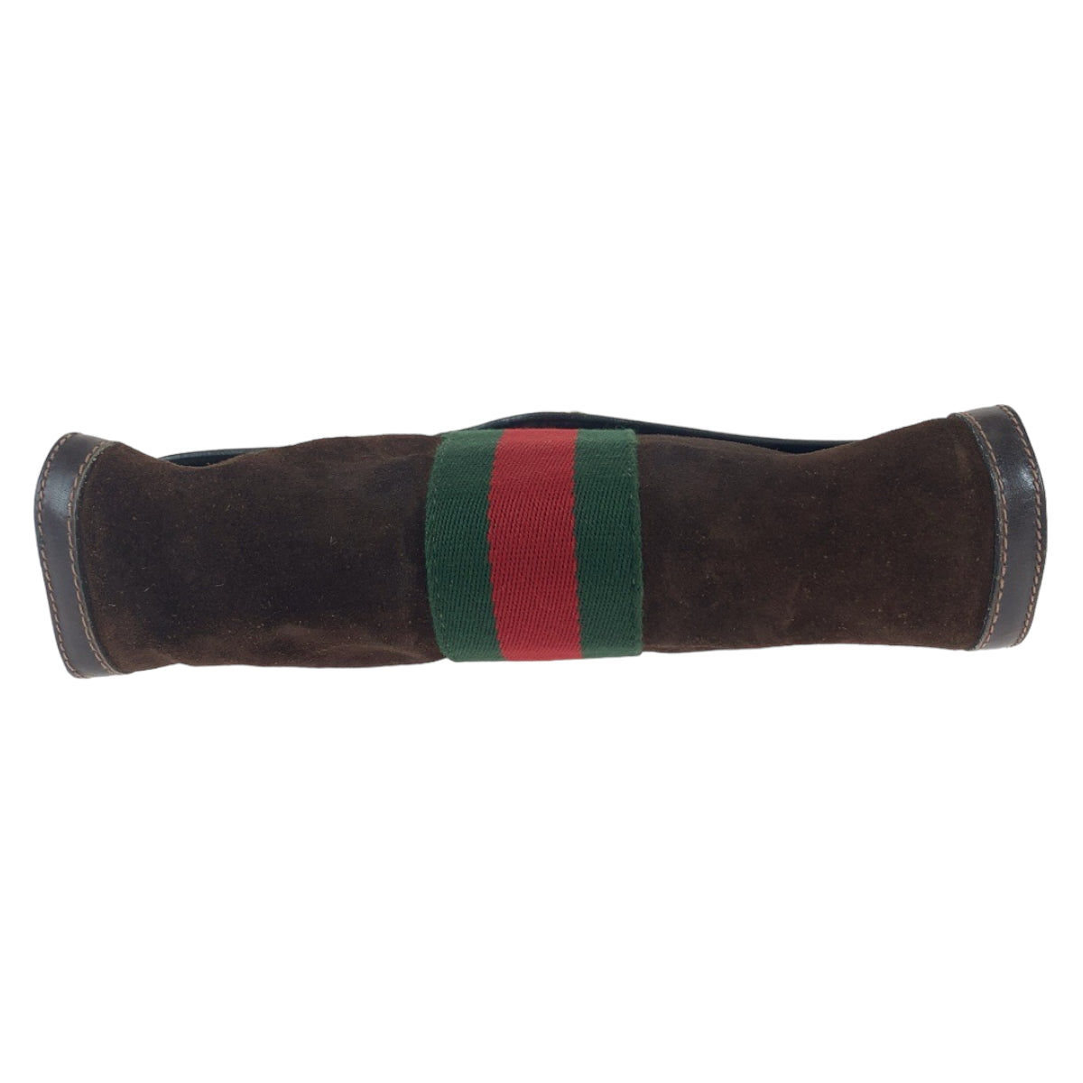 11079
GUCCI グッチ ヴィンテージ オールドグッチ シェリーライン ブラウン レッド グリーン スウェード / レザー 37 0393088 クラッチバッグ セカンドバッグ  メンズ