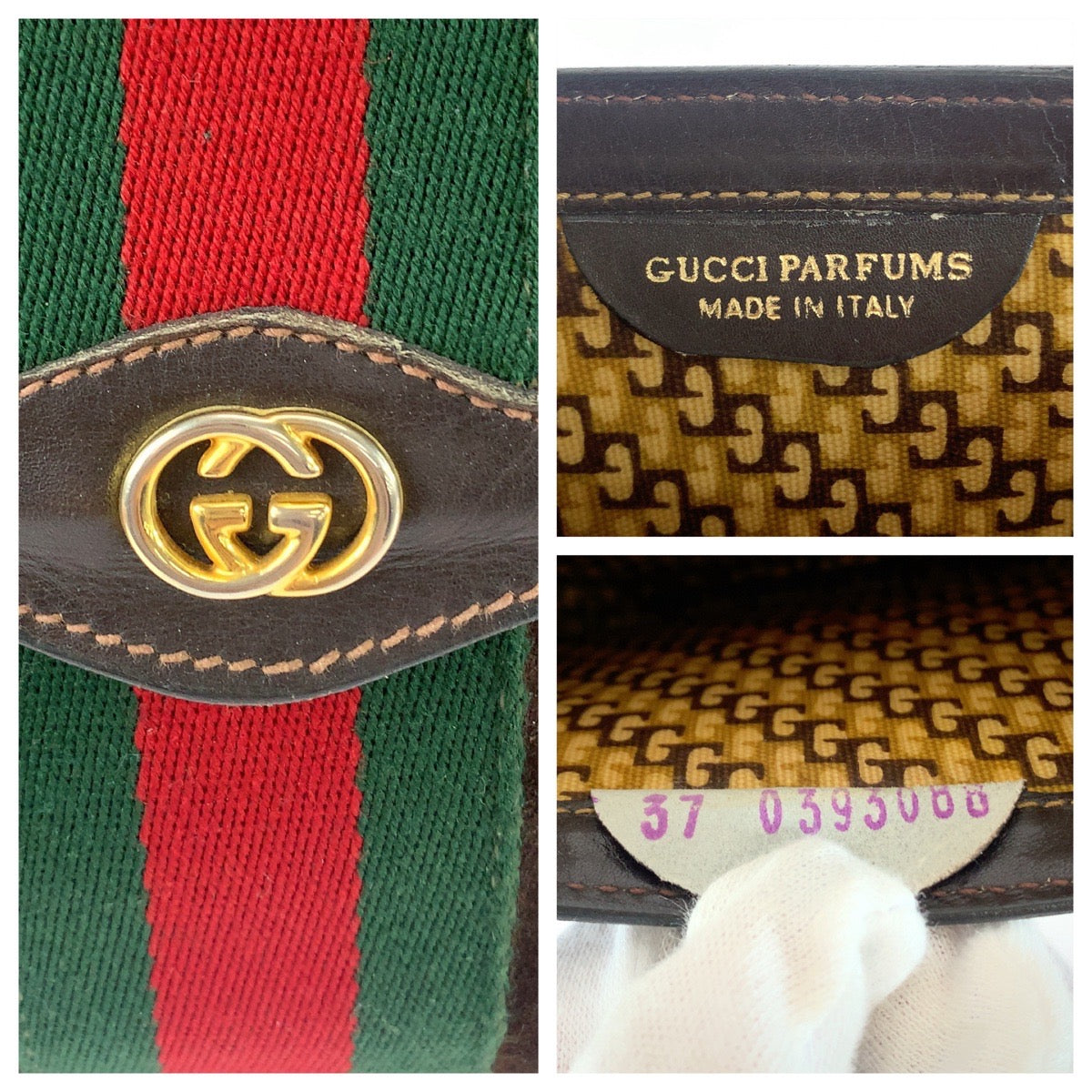 11079
GUCCI グッチ ヴィンテージ オールドグッチ シェリーライン ブラウン レッド グリーン スウェード / レザー 37 0393088 クラッチバッグ セカンドバッグ  メンズ