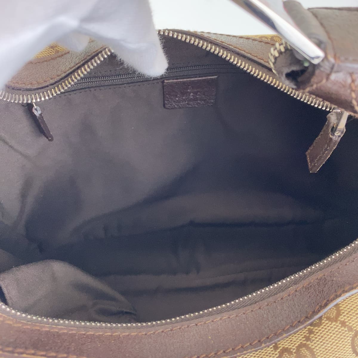 11087
GUCCI グッチ シェリーライン ベージュ マルチカラー シルバー金具 GGキャンバス 145757 ショルダーバッグ ハンドバッグ  レディース