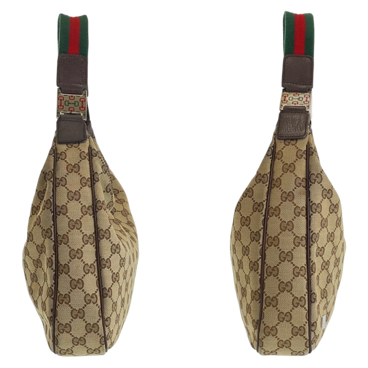 11087
GUCCI グッチ シェリーライン ベージュ マルチカラー シルバー金具 GGキャンバス 145757 ショルダーバッグ ハンドバッグ  レディース
