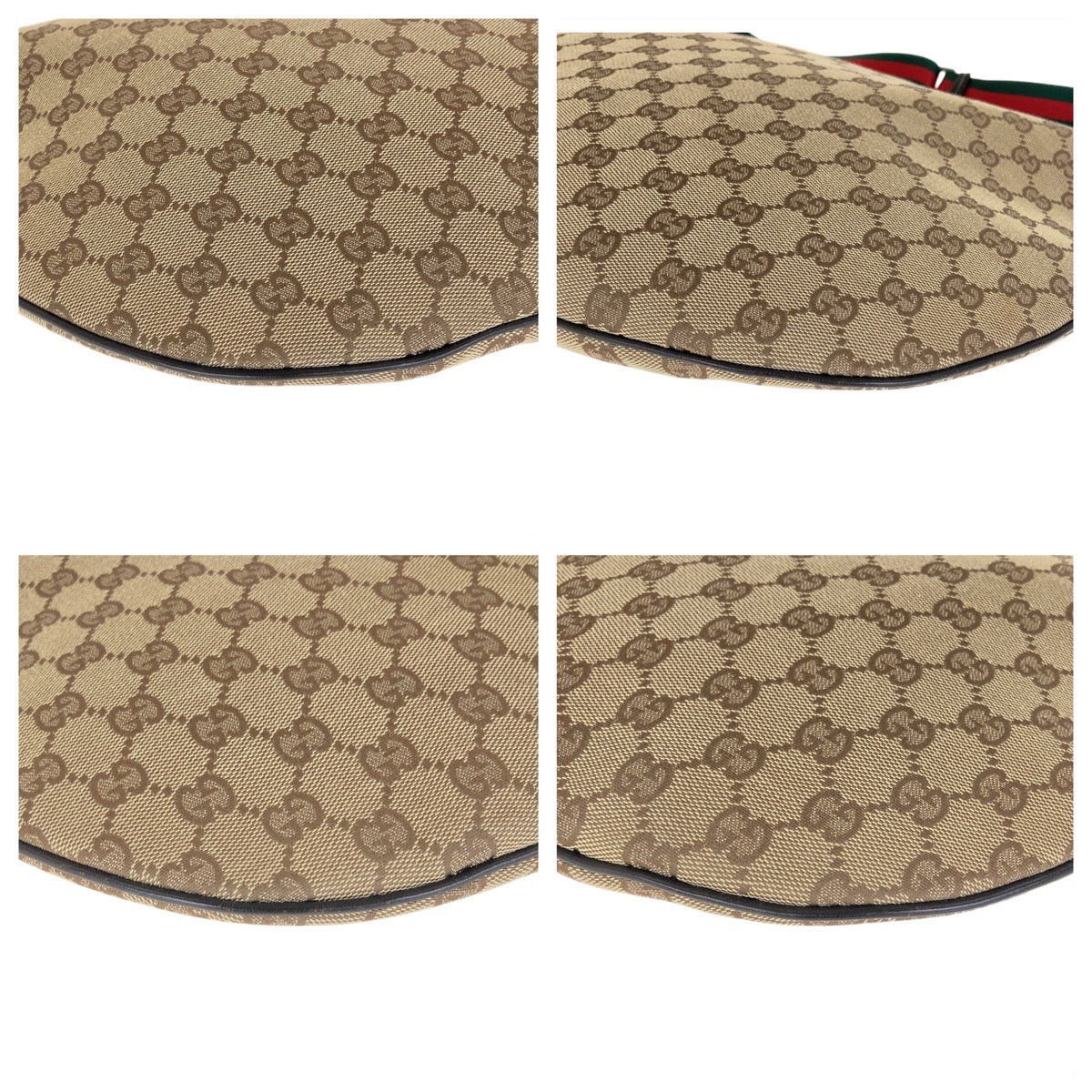 12848
GUCCI グッチ シェリーライン ベージュ シルバー金具 GGキャンバス / レザー 001 3311 斜め掛け ショルダーバッグ メッセンジャーバッグ  レディース