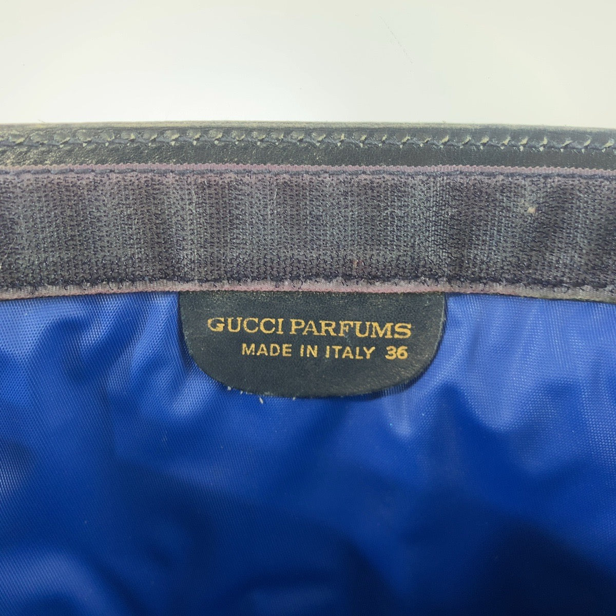 11089
GUCCI グッチ ヴィンテージ シェリーライン オールドグッチ ネイビー グレー GGスプリームキャンバス / レザー クラッチバッグ セカンドバッグ  メンズ
