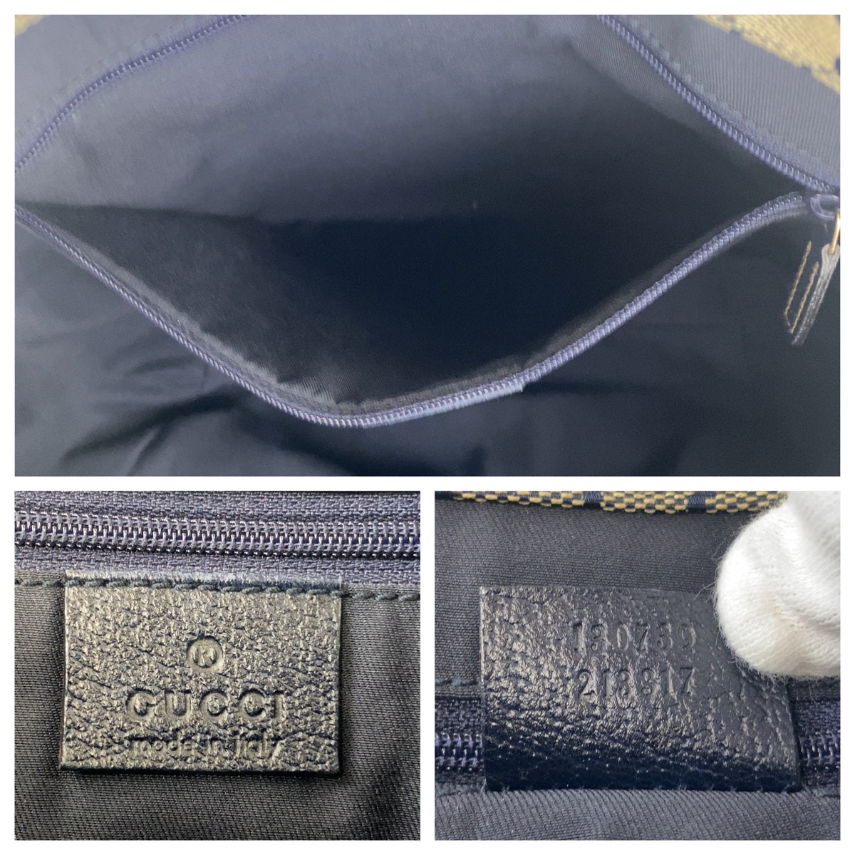 11093
GUCCI グッチ アビー ブラック 黒 ゴールド金具 レザー 130739 トートバッグ ハンドバッグ  レディース
