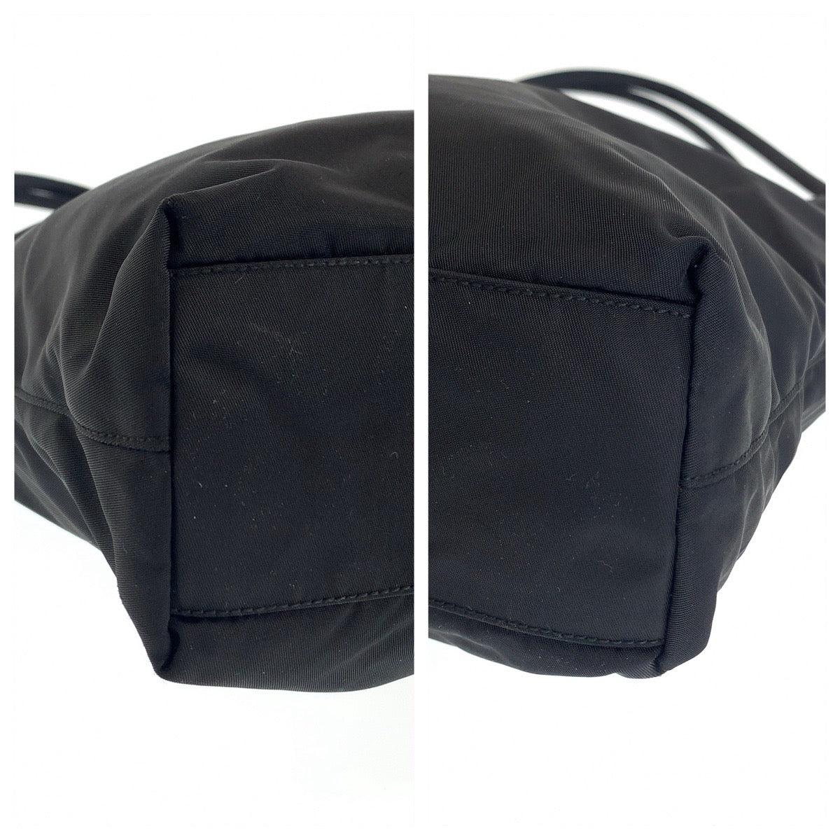 12483
PRADA プラダ テスート 三角ロゴプレート ブラック 黒 シルバー金具 ナイロン B6243 トートバッグ ショルダーバッグ  レディース