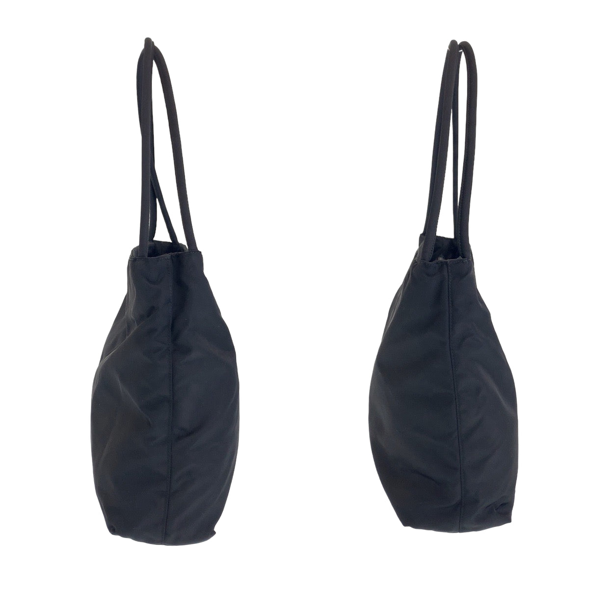 12483
PRADA プラダ テスート 三角ロゴプレート ブラック 黒 シルバー金具 ナイロン B6243 トートバッグ ショルダーバッグ  レディース