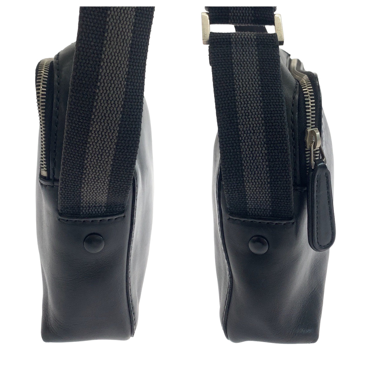 11096
GUCCI グッチ インターロッキング ブラック シルバー金具 レザー 256299 ショルダーバッグ メッセンジャーバッグ  メンズ