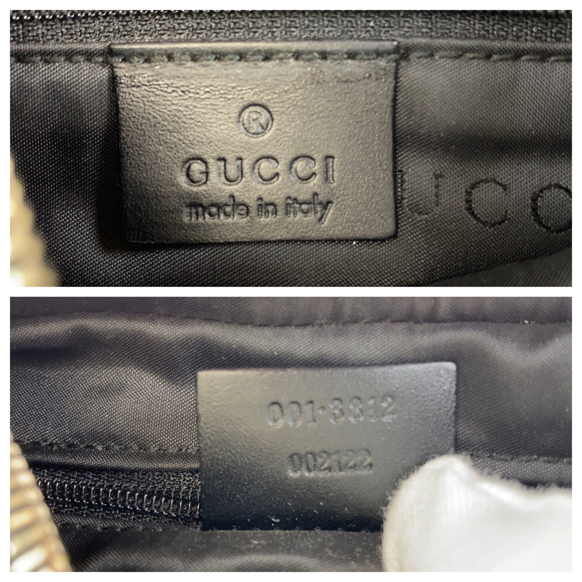 11099
GUCCI グッチ ブラック 黒 シルバー金具 GGキャンバス / レザー 001 3812 ホーボー ショルダーバッグ ハンドバッグ  レディース