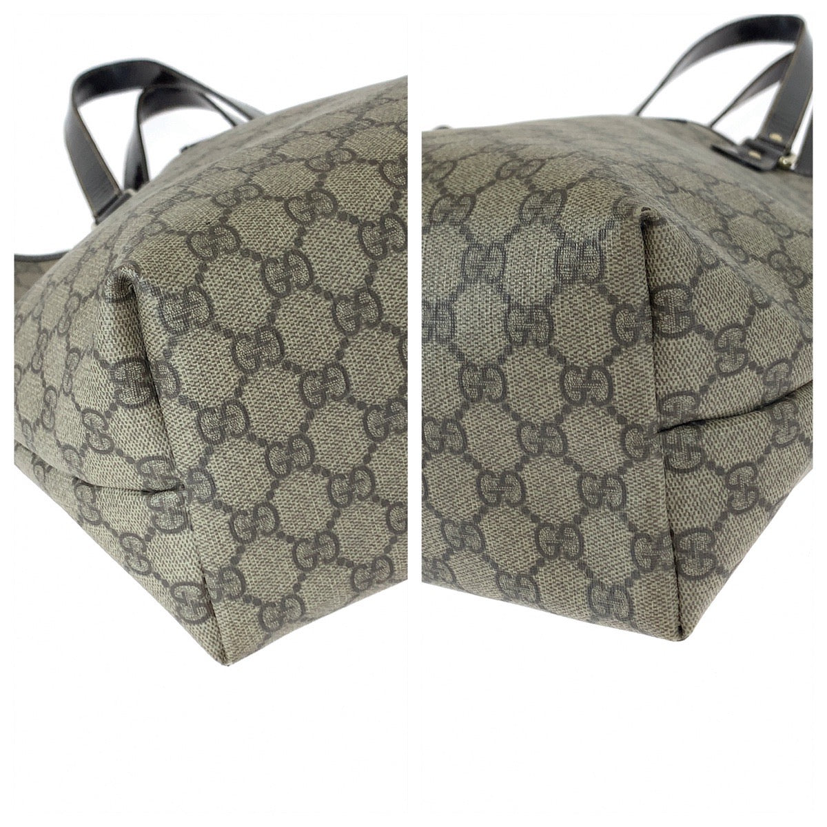 11104
GUCCI グッチ ブラウン ゴールド金具 GGスプリームキャンバス 189896 トートバッグ ハンドバッグ ショルダーバッグ  レディース