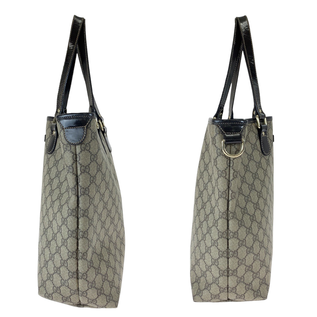 11104
GUCCI グッチ ブラウン ゴールド金具 GGスプリームキャンバス 189896 トートバッグ ハンドバッグ ショルダーバッグ  レディース