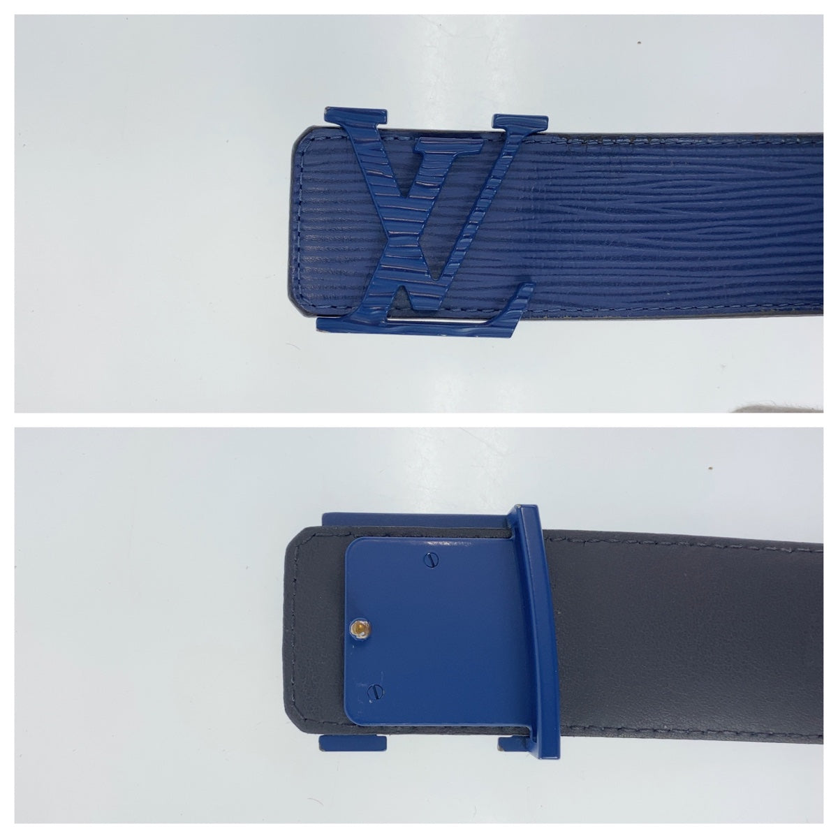 11114
LOUIS VUITTON ルイヴィトン エピ サンチュール 85cm/34インチ 男女兼用 ブルー レザー M0035 ベルト   メンズ