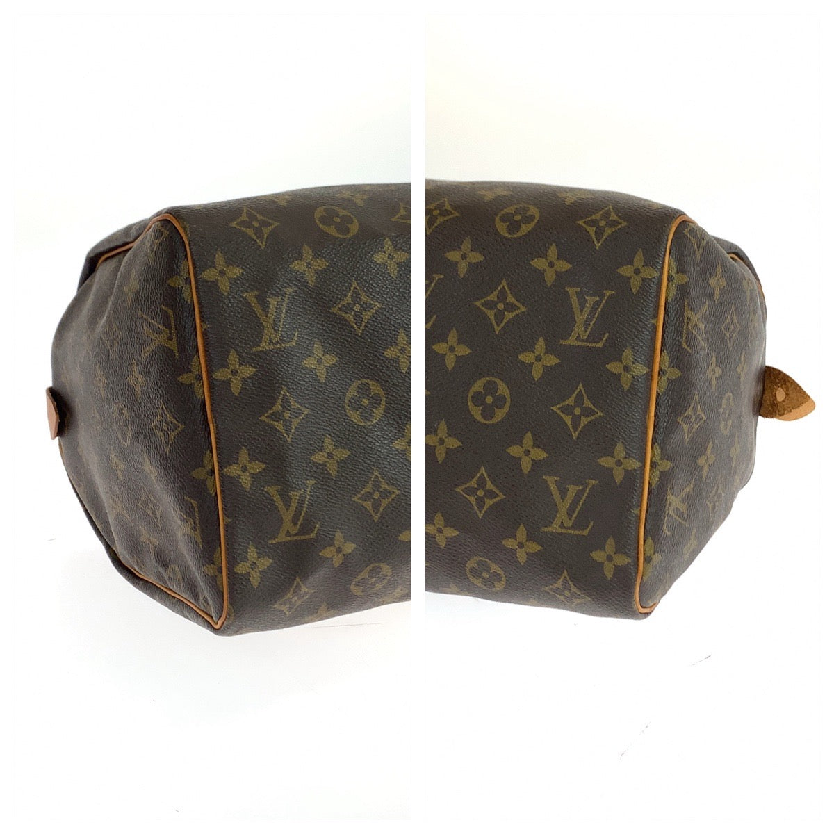 LOUIS VUITTON ルイヴィトン モノグラム スピーディ30 ブラウン 茶 ゴールド金具 PVC M41526 ボストンバッグ ハンドバッグ  レディース