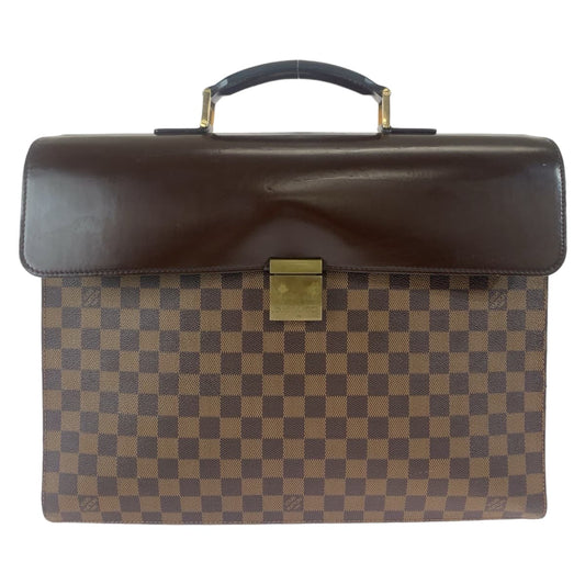 11120
LOUIS VUITTON ルイヴィトン ダミエ アルトナ GM ブラウン ゴールド金具 PVC / レザー N53312 ビジネスバッグ ブリーフケース  メンズ