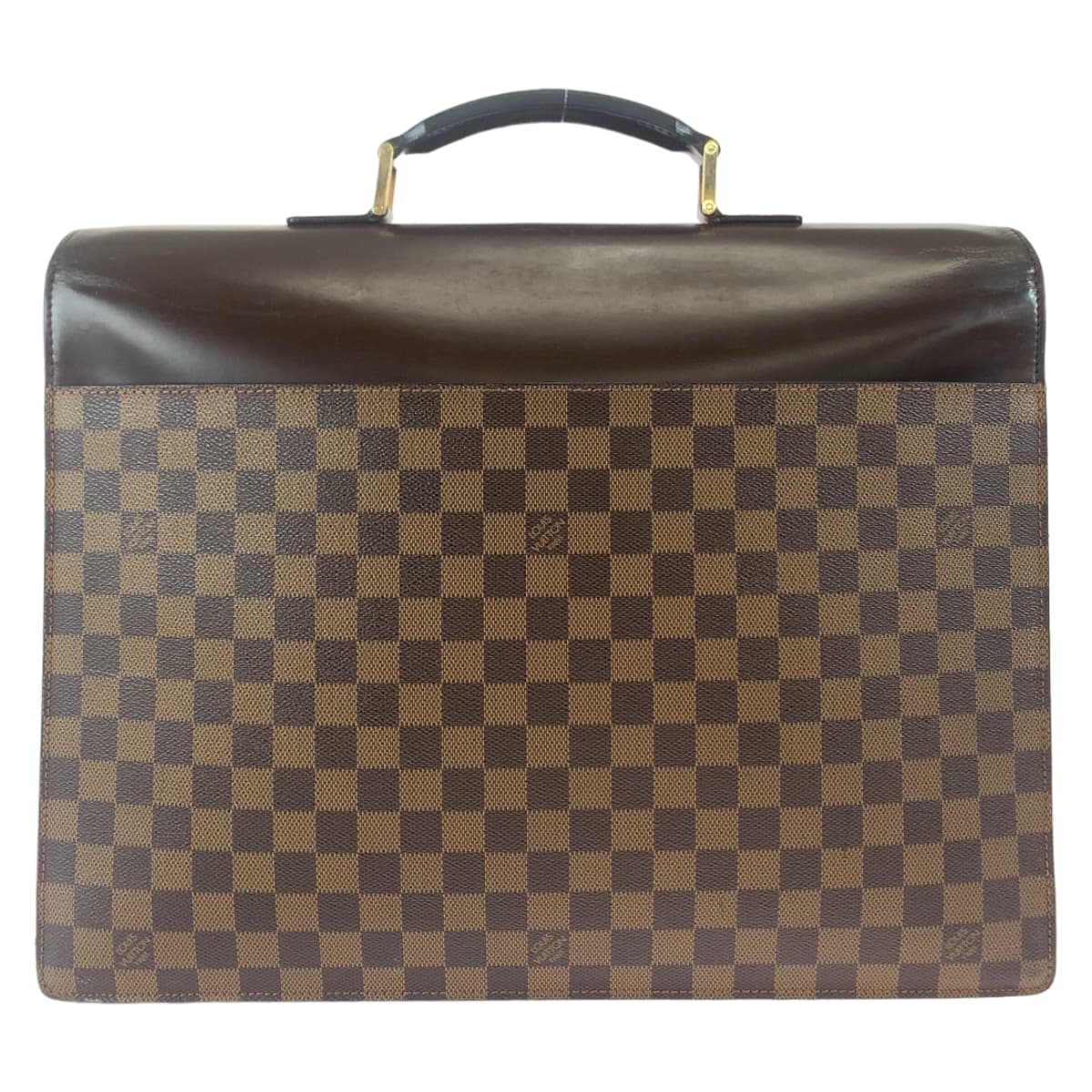 11120
LOUIS VUITTON ルイヴィトン ダミエ アルトナ GM ブラウン ゴールド金具 PVC / レザー N53312 ビジネスバッグ ブリーフケース  メンズ