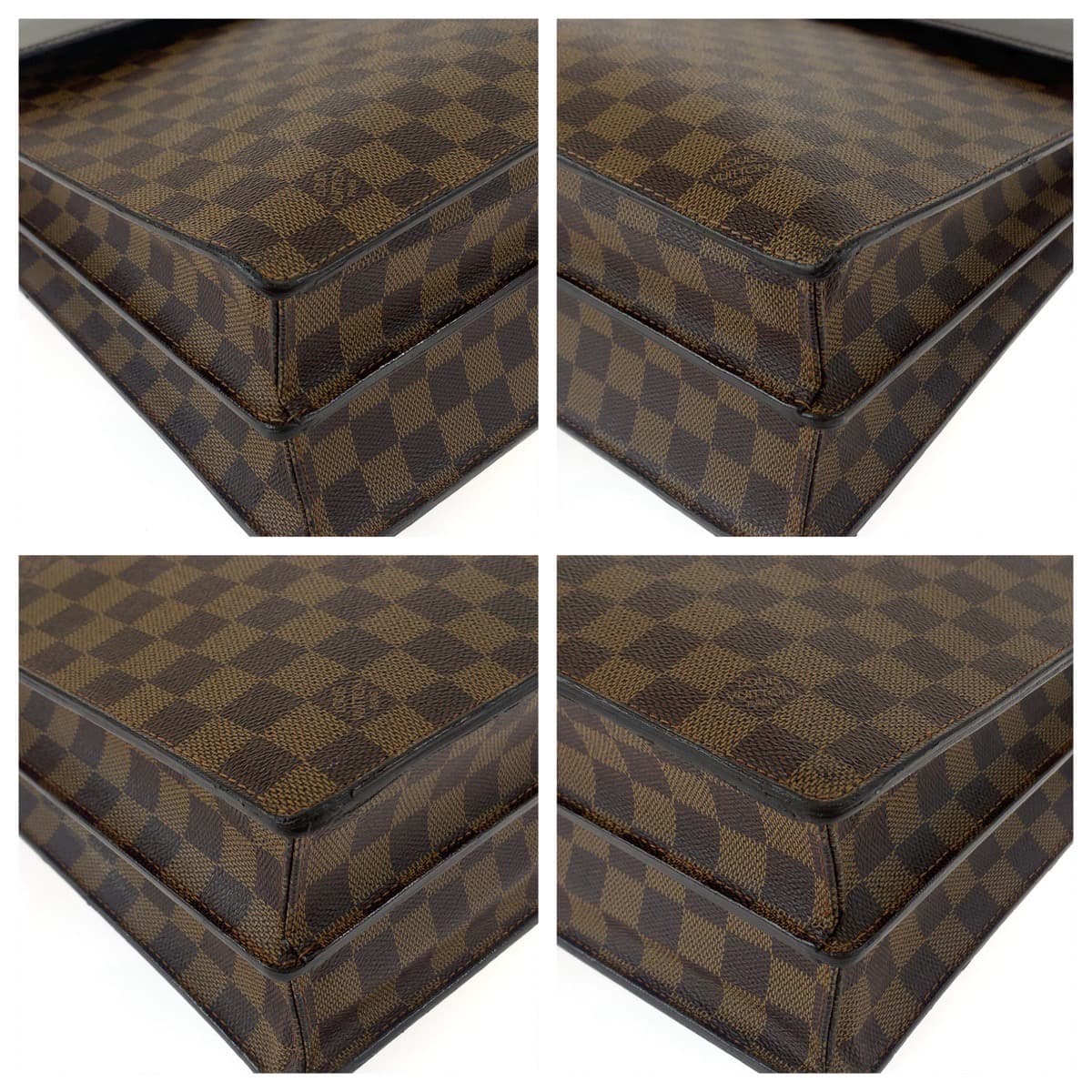 11120
LOUIS VUITTON ルイヴィトン ダミエ アルトナ GM ブラウン ゴールド金具 PVC / レザー N53312 ビジネスバッグ ブリーフケース  メンズ
